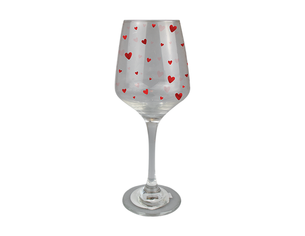 Valentine's Printed Wine Glass