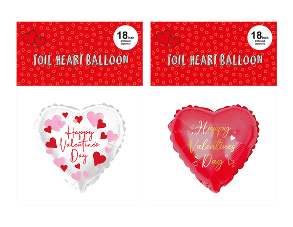 Valentine's Printed Heart Balloon - (18")