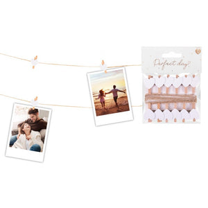 HEART SHAPED WOODEN PEGS (12 PACK)