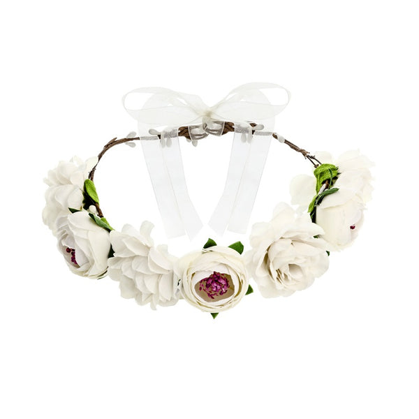 White Flower crown (17cm)