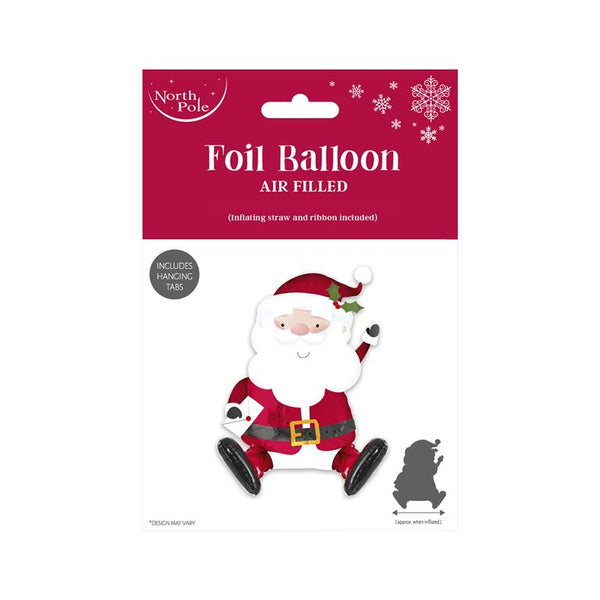 Santa Sitting Foil Balloon (19")