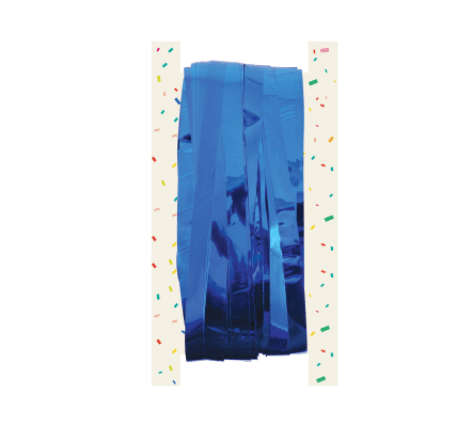 CURTAIN DOOR FOIL BLUE (92 x 244cm)