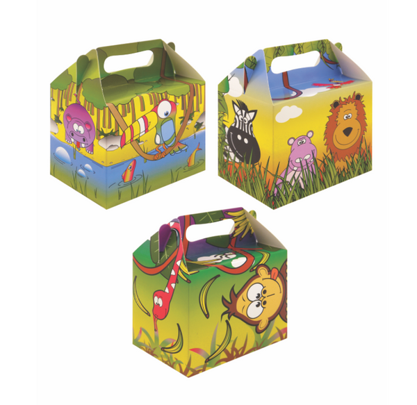 Jungle Lunch Boxes (3 Assorted Designs)
