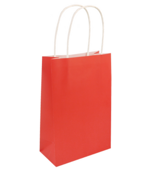Red Paper Party Bag with Handles