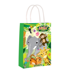 Jungle Animal Paper Party Bag with Handles