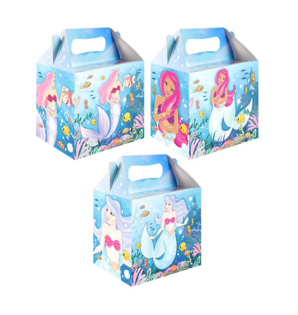 Mermaid Lunch Boxes (3 Assorted Designs)