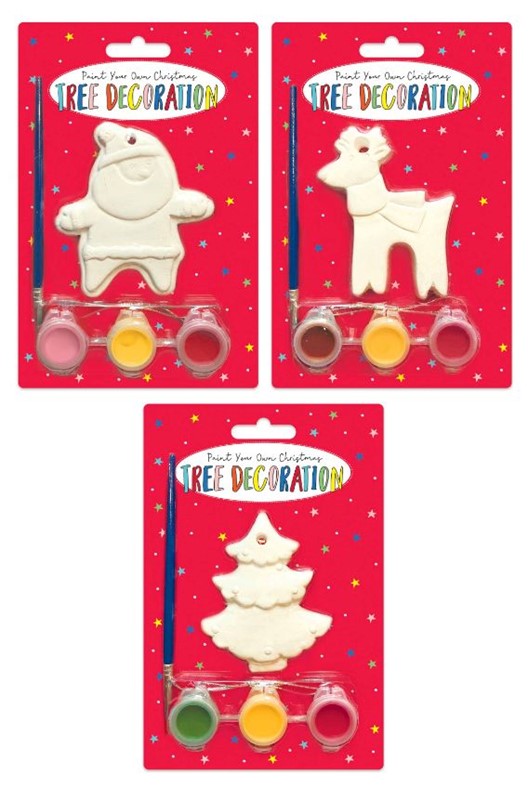 Activity XMAS Paint Your Own Decoration Set in 3 Assorted Designs