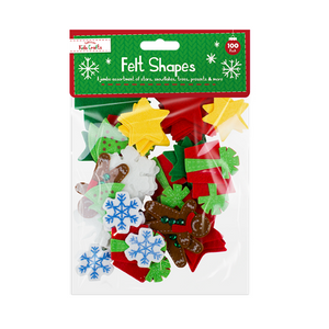 Christmas Craft Felt Pieces (100 Pack)