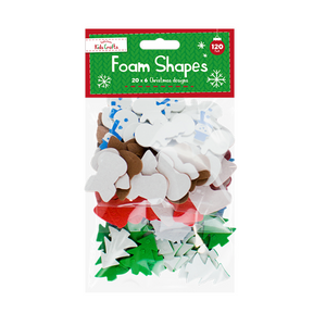 Christmas Craft Foam Shapes (120 Pack)