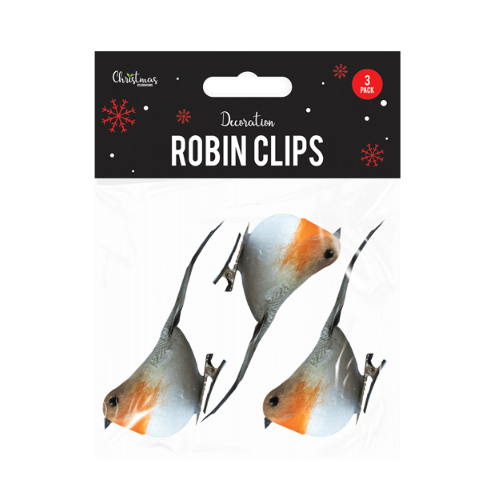 Christmas Robin Clips (3 Pack)