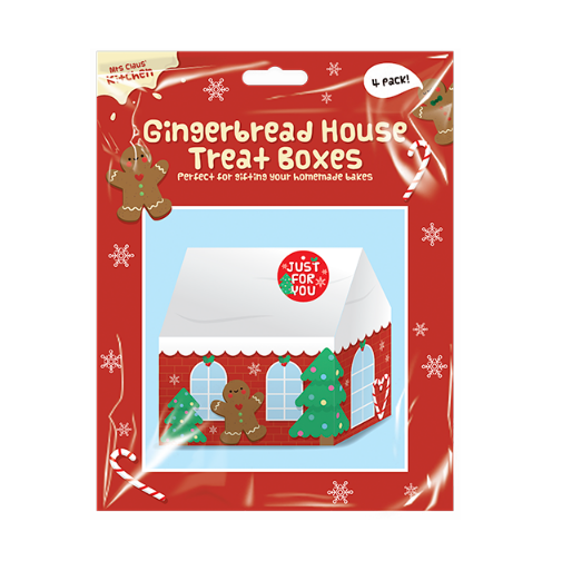 Gingerbread House Treat Boxes (4 Pack)