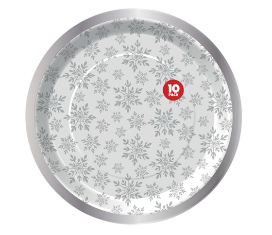 Foiled Paper Plates (10 Pack)