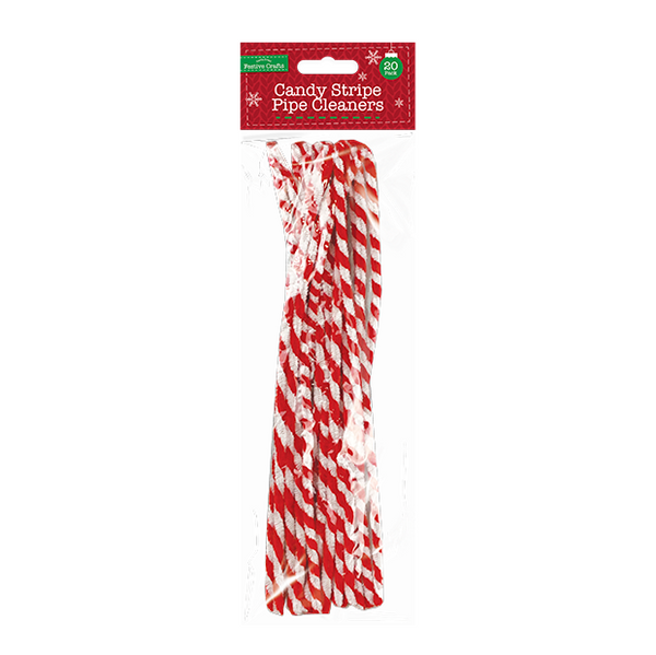 Candy Stripe Pipe Cleaners (20 Pack)