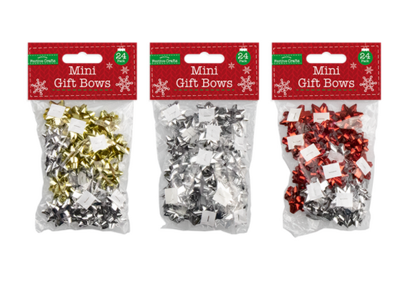 Mini Gift Bows 24 Pack