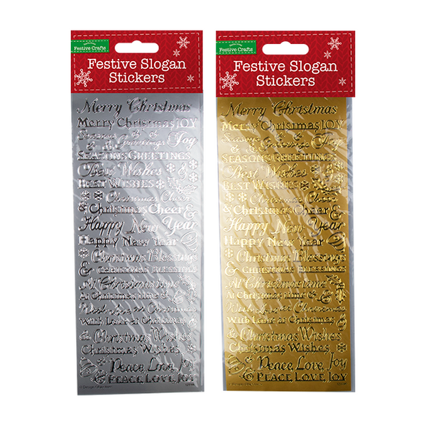 Christmas Words Outline Stickers