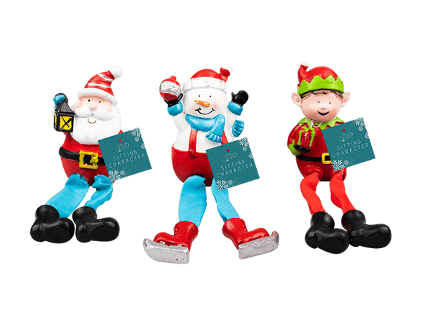 Christmas Sitting Characters in 3 Assorted Designs