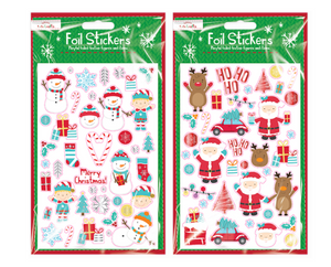 Xmas Foil Finish Stickers