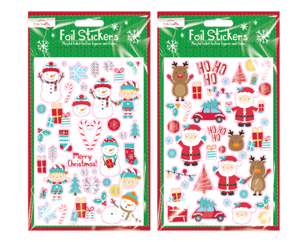 Xmas Foil Finish Stickers