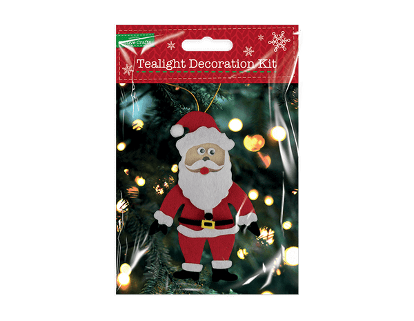 Christmas Tealight Decoration Kit in 3 Assorted Designs
