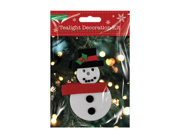 Christmas Tealight Decoration Kit in 3 Assorted Designs