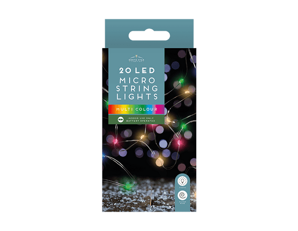 20 LED Battery Operated Micro Lights (1.9M)