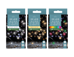 20 LED Battery Operated Micro Lights (1.9M)