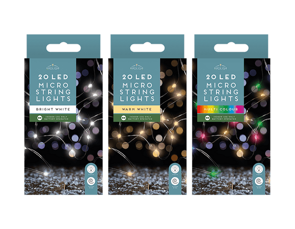 20 LED Battery Operated Micro Lights (1.9M)