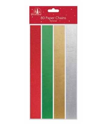 Party XMAS 80 Foil Paper Chains