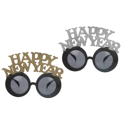Party Happy New Year Glasses in 2 Assorted Colours