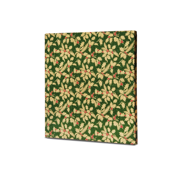 Unwrapped Holly Print Square Drums Assortment (10")