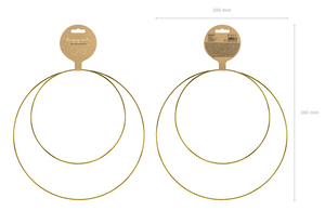 Metal hanging decorations Hoops - mix (2 Pack)
