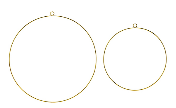 Metal hanging decorations Hoops - mix (2 Pack)