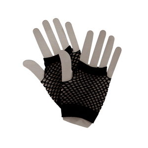 80's Net Gloves (Short) - BLACK