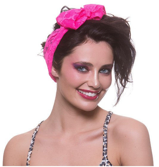 80's Scarf - Neon Pink