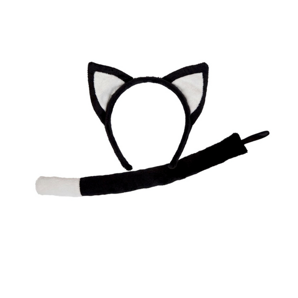 Ears & Tail - Black & White Cat (age 3+)