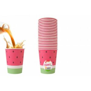 PAPER TUMBLER WATERMELON DESIGN 8OZ -  (20 Pack)