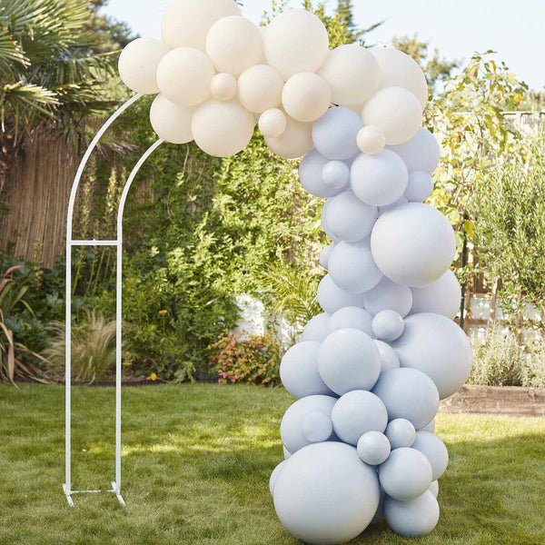 Blue and Nude Balloon Arch Kit