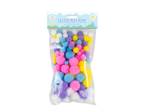 Easter Pom Poms - (120 Pack)