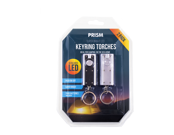 LED Keyring Torch - (2 Pack)