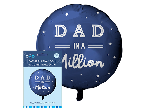 Father's Day Round Foil Balloon - (18")