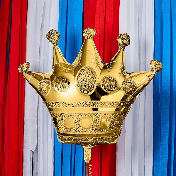 Gold Crown Foil Balloon - (35")