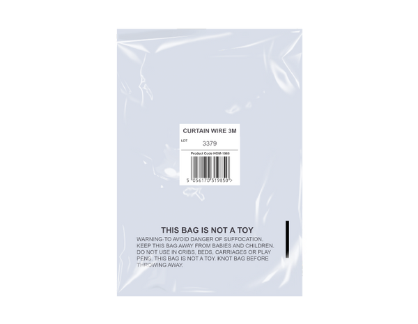 Curtain Wire In Mailing Bag - (3m)