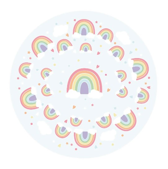 Pastel Rainbow Cupcake Cases