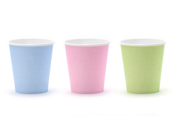Paper Cups Pastelove  Mix 180 ml (6.3 oz) (Packet of 6)