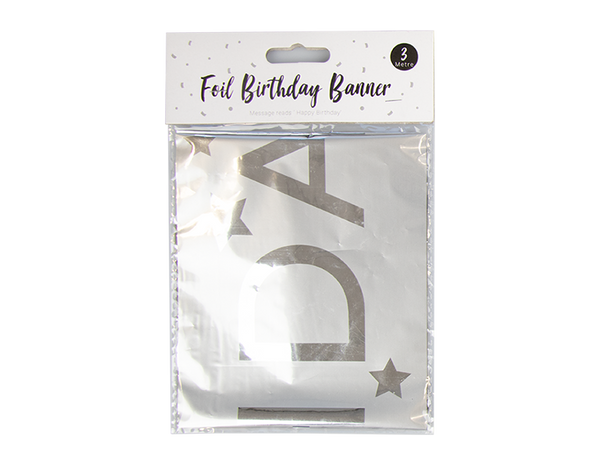 Bright Foil Happy Birthday Banner (3m)