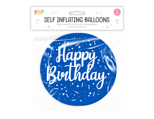 Metallic Self Inflating Balloon (2 Pack)