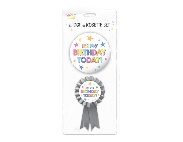 Birthday Party Badge Set - (2 Pack)