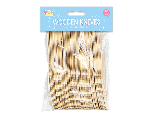 Wooden Knives - (50 Pack)