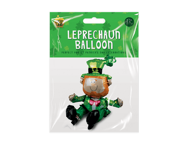 St. Patrick's Day Sitting Leprechaun Balloon - (22")