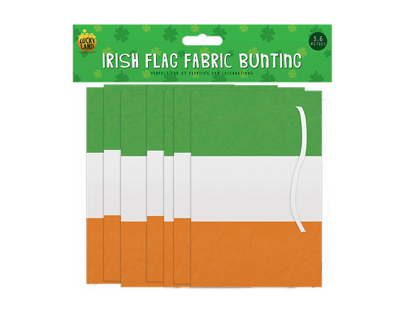 Irish Flag Fabric Bunting - (3.6m)